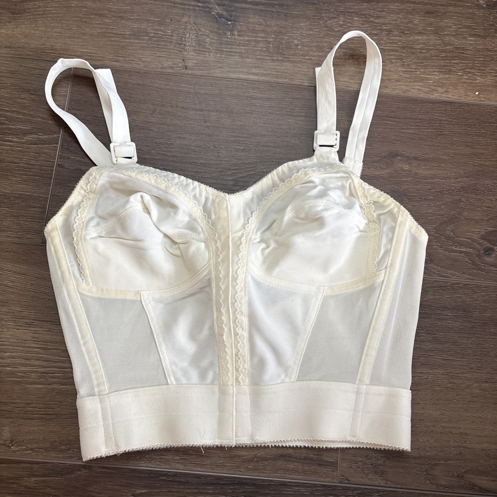 Vintage Sears Corset Bra Top Madonna 48184 Size 34b